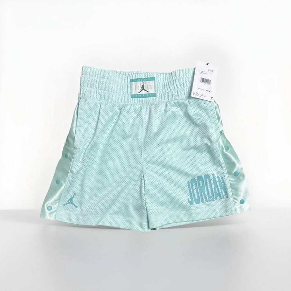 Jordan Authentic Patch Label in Teal and White